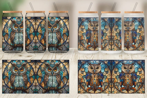 Glass Can Wraps Sublimation artnoy 