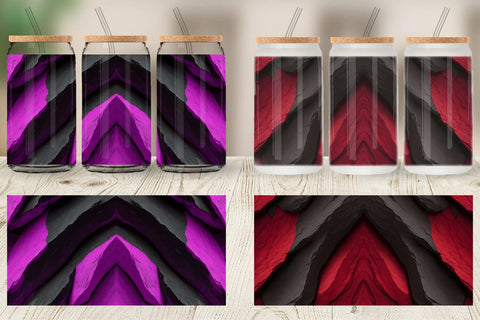 Glass Can Wraps Sublimation artnoy 