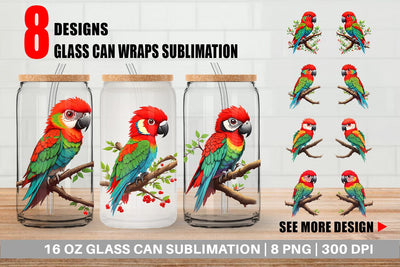 Glass Can Wraps Sublimation artnoy 