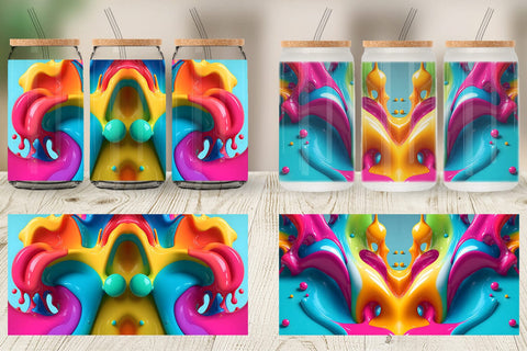 Glass Can Wraps Sublimation artnoy 