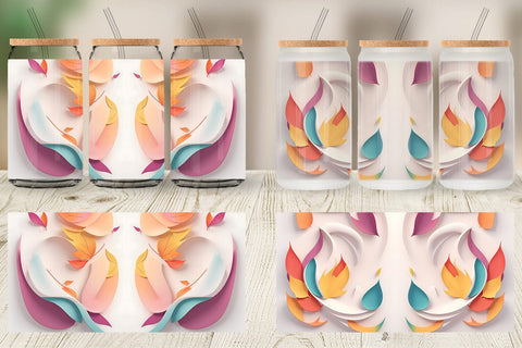 Glass Can Wraps Sublimation artnoy 