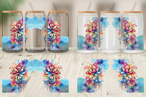 Glass Can Wraps Sublimation artnoy 