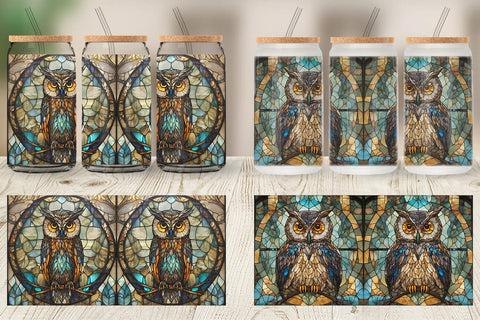 Glass Can Wraps Sublimation artnoy 