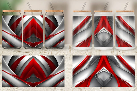 Glass Can Wraps Sublimation artnoy 