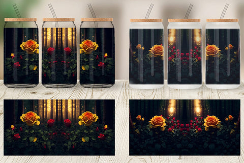 Glass Can Wraps Sublimation artnoy 