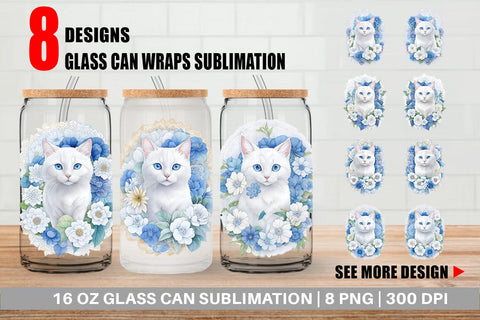 Glass Can Wraps Sublimation artnoy 