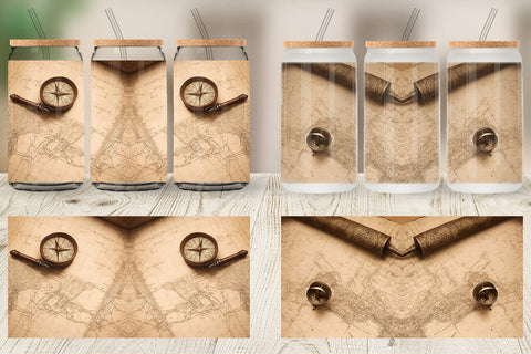 Glass Can Wraps Sublimation artnoy 