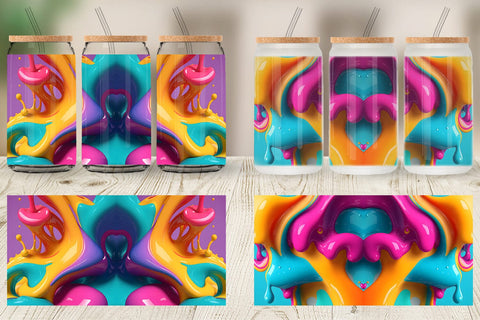 Glass Can Wraps Sublimation artnoy 