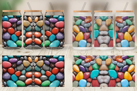 Glass Can Wraps Sublimation artnoy 