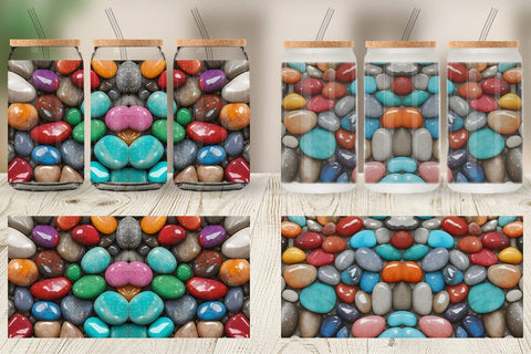 Glass Can Wraps Sublimation artnoy 