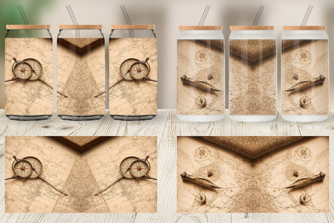 Glass Can Wraps Sublimation artnoy 