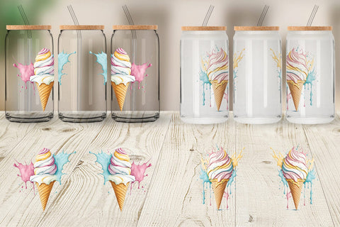 Glass Can Wraps Sublimation artnoy 