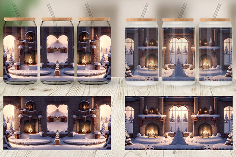 Glass Can Wraps Sublimation artnoy 