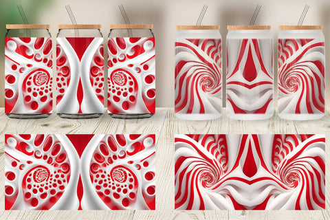 Glass Can Wraps Sublimation artnoy 