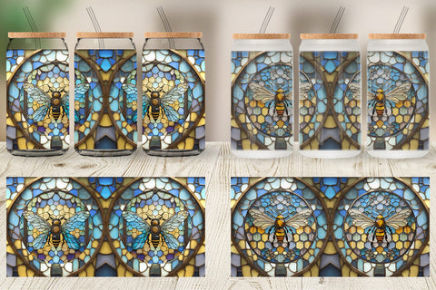 Glass Can Wraps Sublimation artnoy 