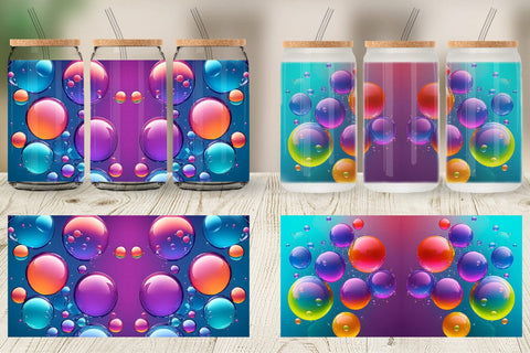 Glass Can Wraps Sublimation artnoy 