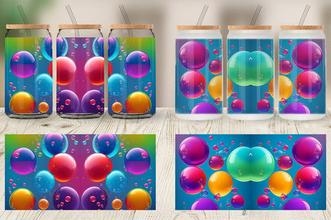 Glass Can Wraps Sublimation artnoy 