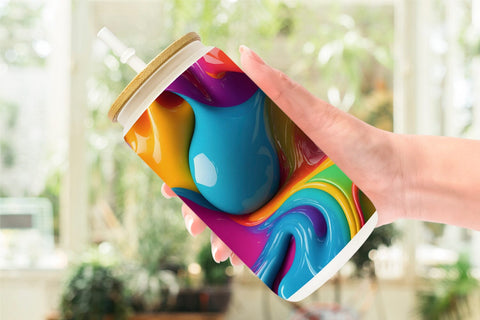 Glass Can Wraps Sublimation artnoy 