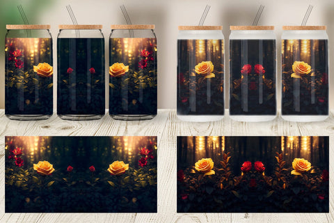 Glass Can Wraps Sublimation artnoy 