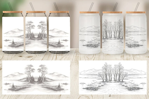 Glass Can Wraps Sublimation artnoy 