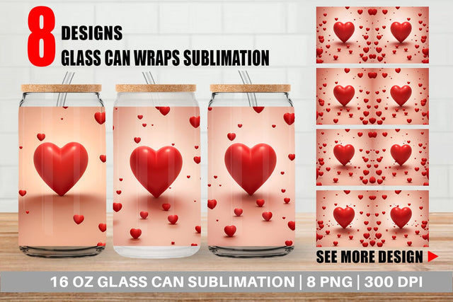 Glass Can Wraps Sublimation artnoy 