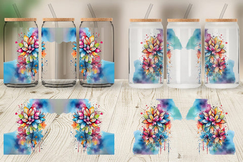 Glass Can Wraps Sublimation artnoy 