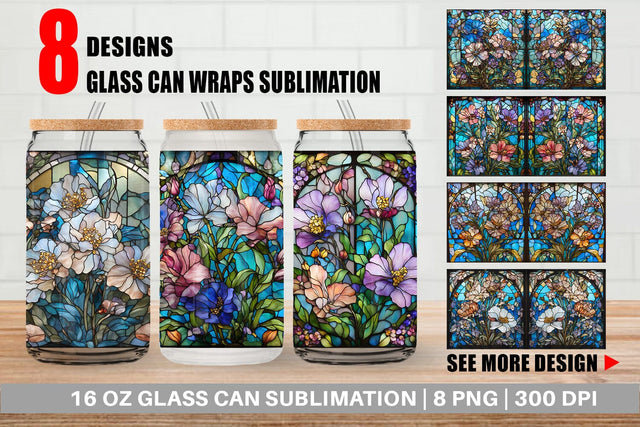 Glass Can Wraps Sublimation artnoy 