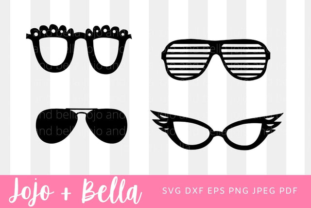 Glasses Svg Bundle, Sunglasses Svg, Glasses Cut File, Glasses Png, Glasses Clipart, Glasses Dxf, Svg Files for Cricut, Silhouette, Sublimation. SVG Jojo&Bella 