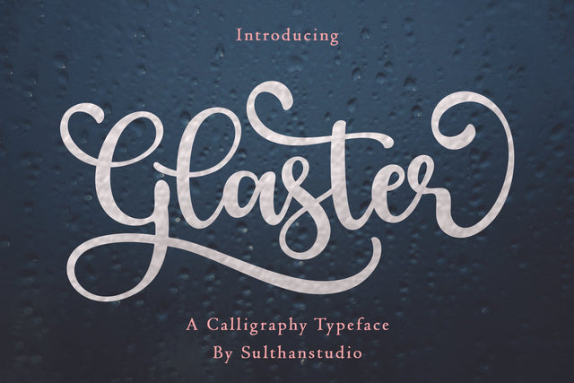Glaster Font Sulthan studio 