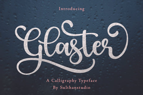 Glaster Font Sulthan studio 