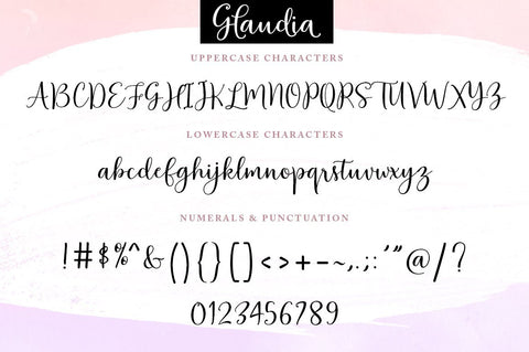 Glaudia Script Font Zane Studio55 