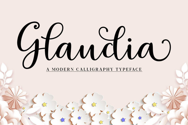 Glaudia Script Font Zane Studio55 