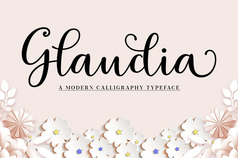 Glaudia Script Font Zane Studio55 