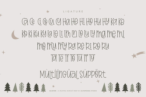 Glisten - Playful Font Font Alpaprana Studio 