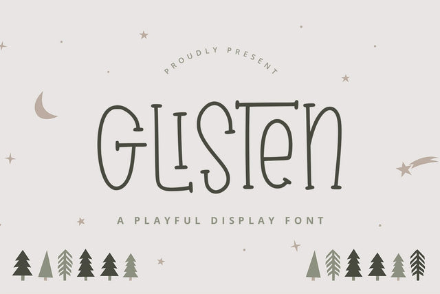 Glisten - Playful Font Font Alpaprana Studio 