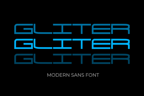 Gliter Font Masyafi Studio 