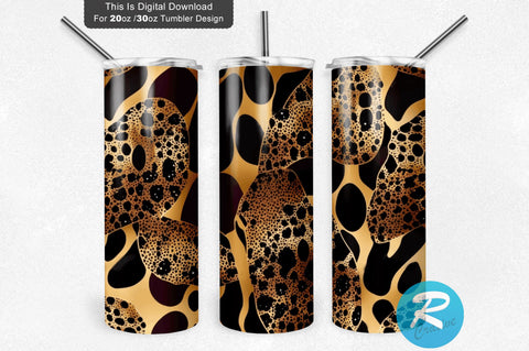 Glitter Animal Leopard 20 oz / 30 oz Tumbler PNG - So Fontsy