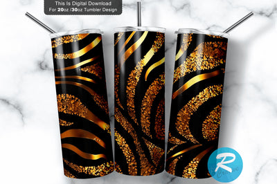 Glitter Animal Print Leopard 20 oz / 30 oz Tumbler PNG Sublimation Regulrcrative 