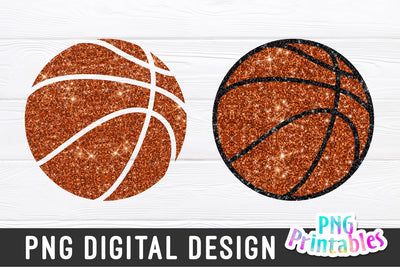 Glitter Basketball png - Basketball png - Print File - Glitter Sublimation Design - Sports png - Digital Download SVG Svg Cuttables 