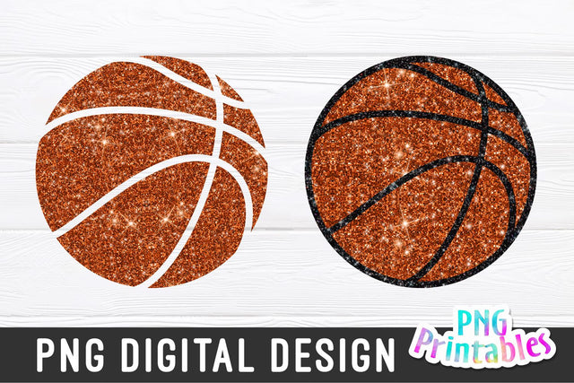 Glitter Basketball png - Basketball png - Print File - Glitter Sublimation Design - Sports png - Digital Download SVG Svg Cuttables 
