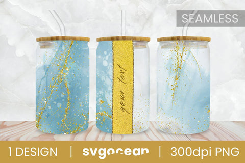 Glitter Can Glass | Marble Libbey Glass | 16 oz | 20 oz SVG SvgOcean 