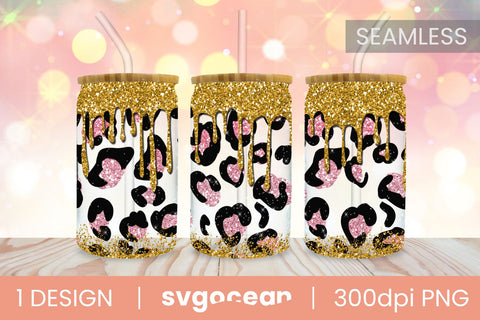 Glitter Can Glass | PNG | 16 Oz | 20 Oz Libbey Glass SVG SvgOcean 