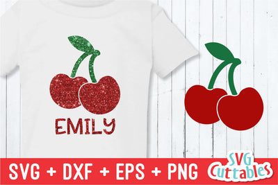 Glitter Cherries Svg Cuttables 