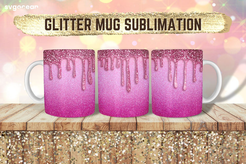 Glitter Design | PNG Bundle | Mug Wrap Sublimation SvgOcean 