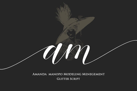 Glitter Font Studio Natural Ink 