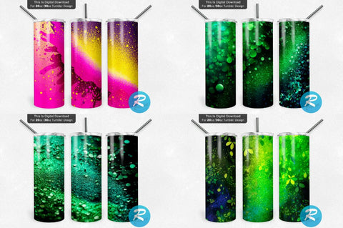 Glitter Holographic Png Tumbler Bundle Sublimation Regulrcrative 