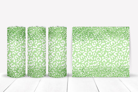 Glitter Leopard Tumbler Sublimation I 20 Oz Tumbler PNG Sublimation Happy Printables Club 