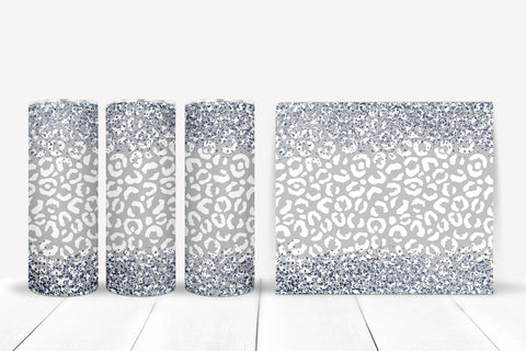 Glitter Leopard Tumbler Sublimation I 20 Oz Tumbler PNG Sublimation Happy Printables Club 