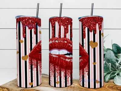 Glitter Lip Tumbler Png, Lip 20oz Skinny Tumbler, Love Valentines Tumbler Design, Valentine Day Tumbler Template, Lip Sublimation Design, Instant Download Sublimation iStyleDesign 