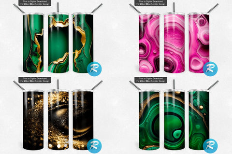 Glitter Marble Splashes Bundle Sublimation Regulrcrative 